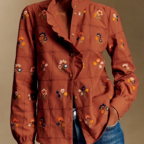 Sezane Chlo Shirt (size 10) - Picture 2 of 6